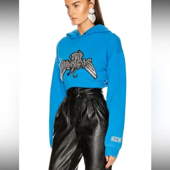 DUNDAS X RTA rhinestone hoodie- size small! NWOT- limited edition! - Picture 4 of 10